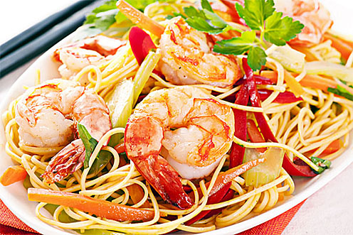 Shrimp and Angel Hair Pasta