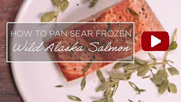 Searing Frozen Salmon