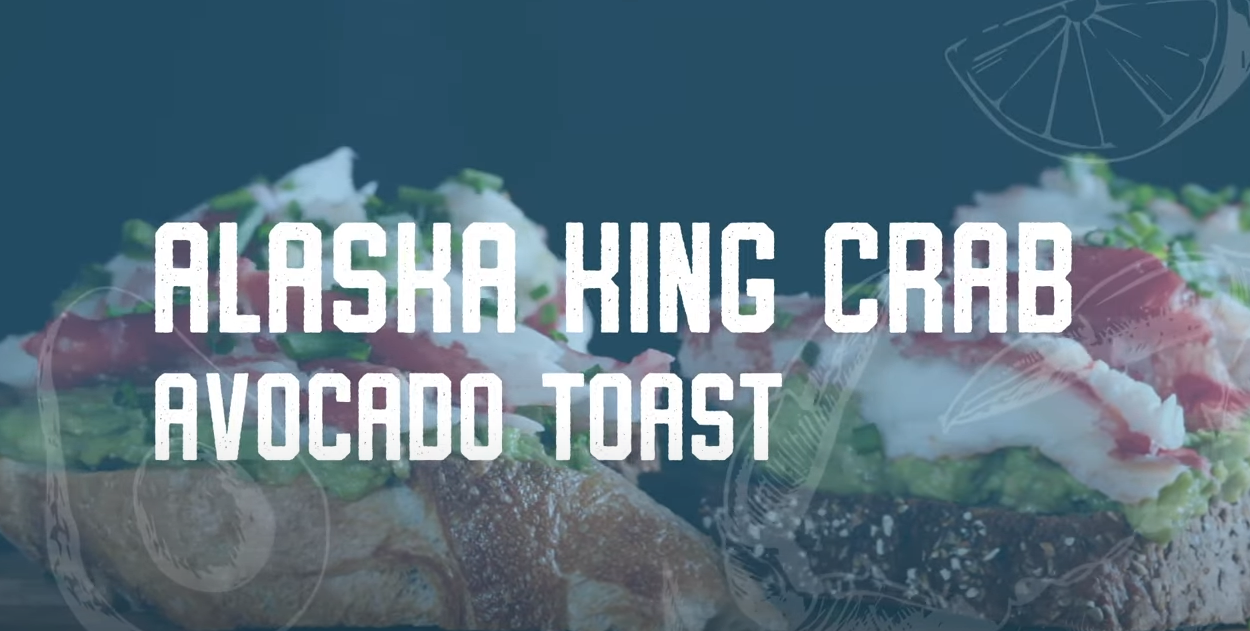 Alaska King Crab Avocado Toast 