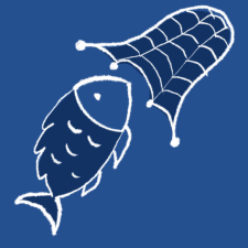 Icon of fish getting caught