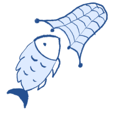 Icon of fish getting caught