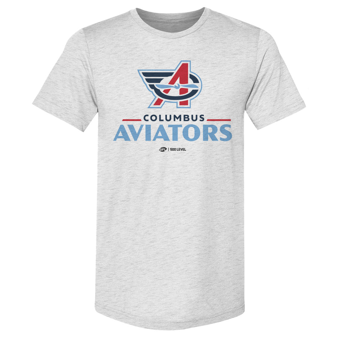 Columbus Aviators Primary Logo Tri Ash Men's Premium T-Shirt