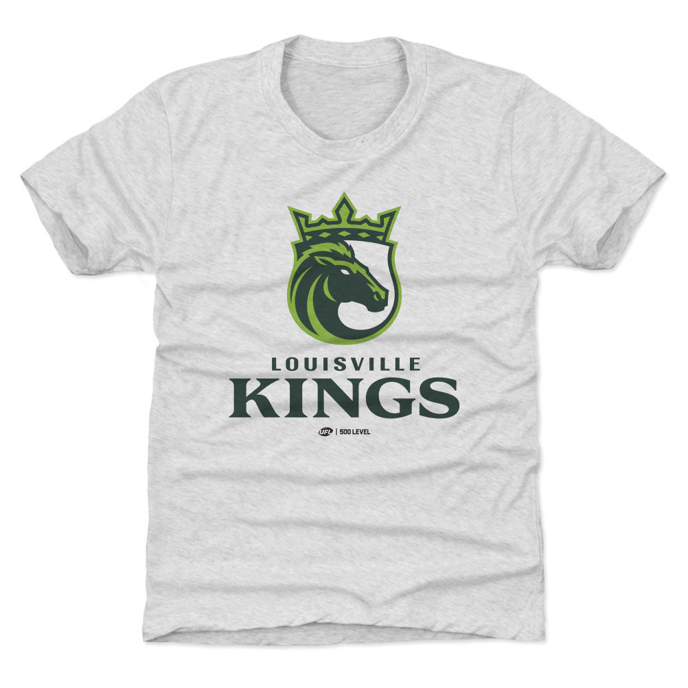 Louisville Kings Primary Logo Tri Ash Kids T-Shirt - ShopTheUFL
