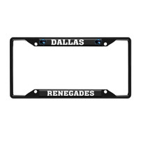 Dallas Renegades License Black Plate Frame