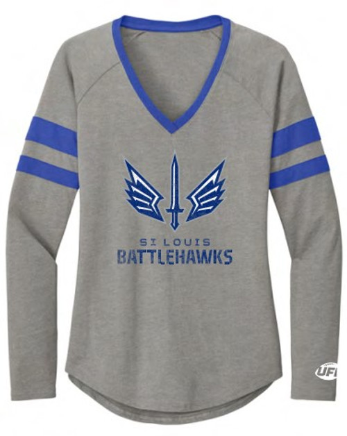 St. Louis Battlehawks Ladies Long Sleeve Vintage T-Shirt