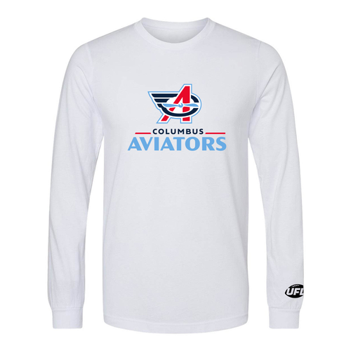 Columbus Aviators Logo Long Sleeve T-Shirt