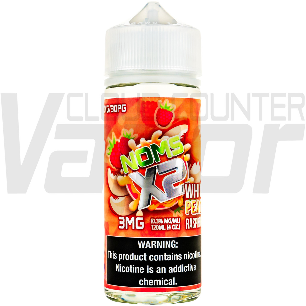 Noms X2 - White Peach Raspberry Noms X2 - White Peach Raspberry