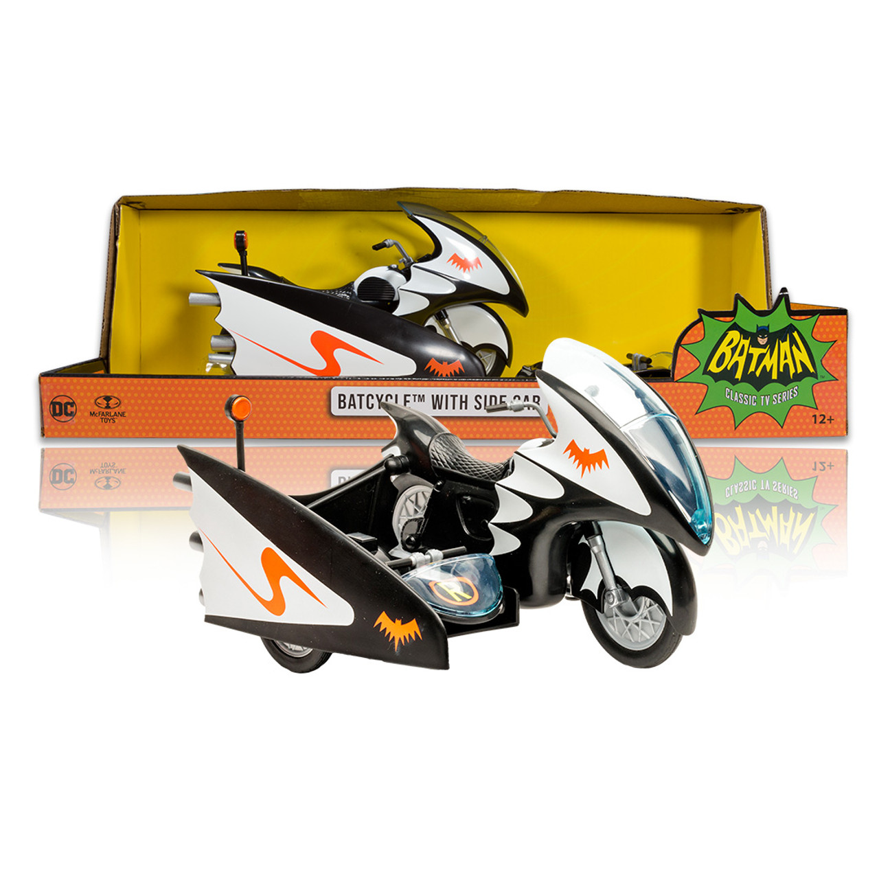 Batcycle w/Side Car (DC Retro: Batman 66) Vehicle