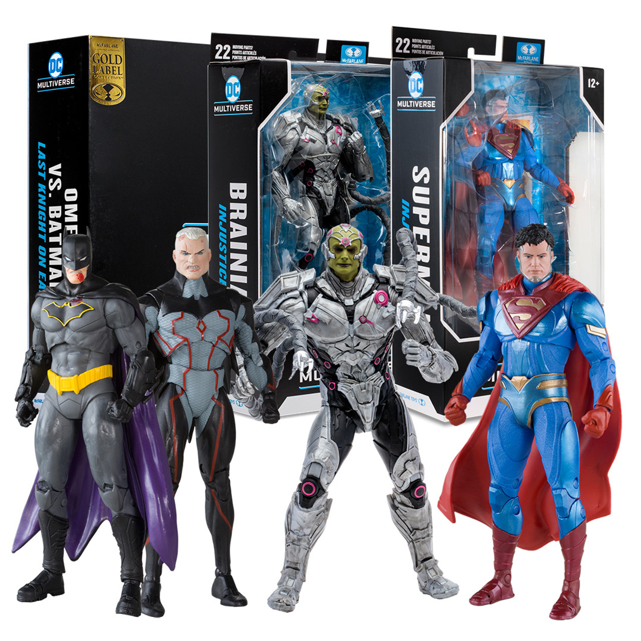 Superman & Brainiac (Injustice 2)/Omega vs Batman (Last Knight on Earth)  Gold Label 2-Pack Bundle (3) 7