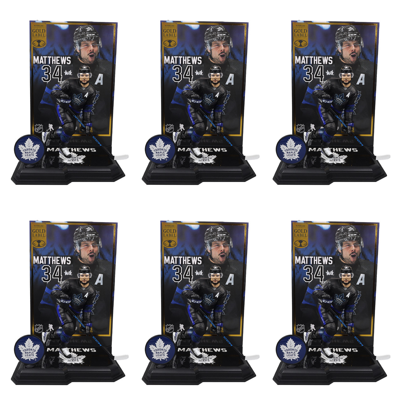 Auston Matthews w/Third Jersey (Toronto Maple Leafs) Gold Label