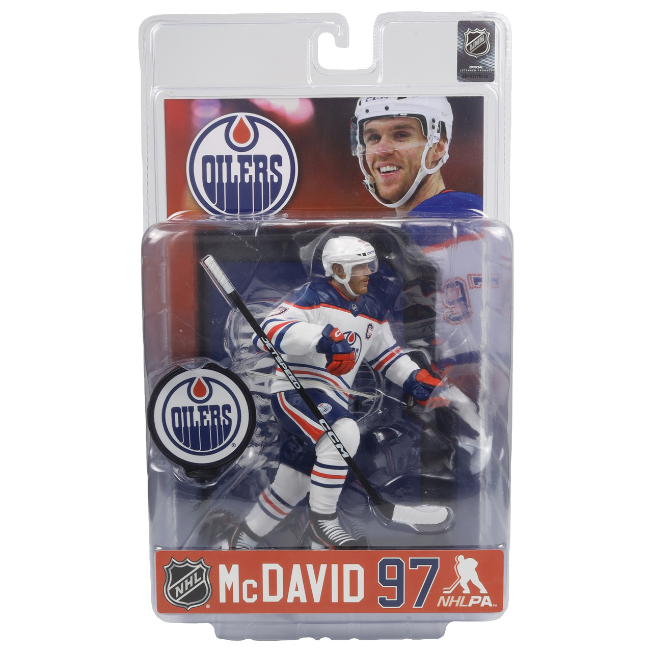 Connor McDavid Edmonton Oilers Reverse Retro Jersey Bobblehead Officially Licensed by NHL
