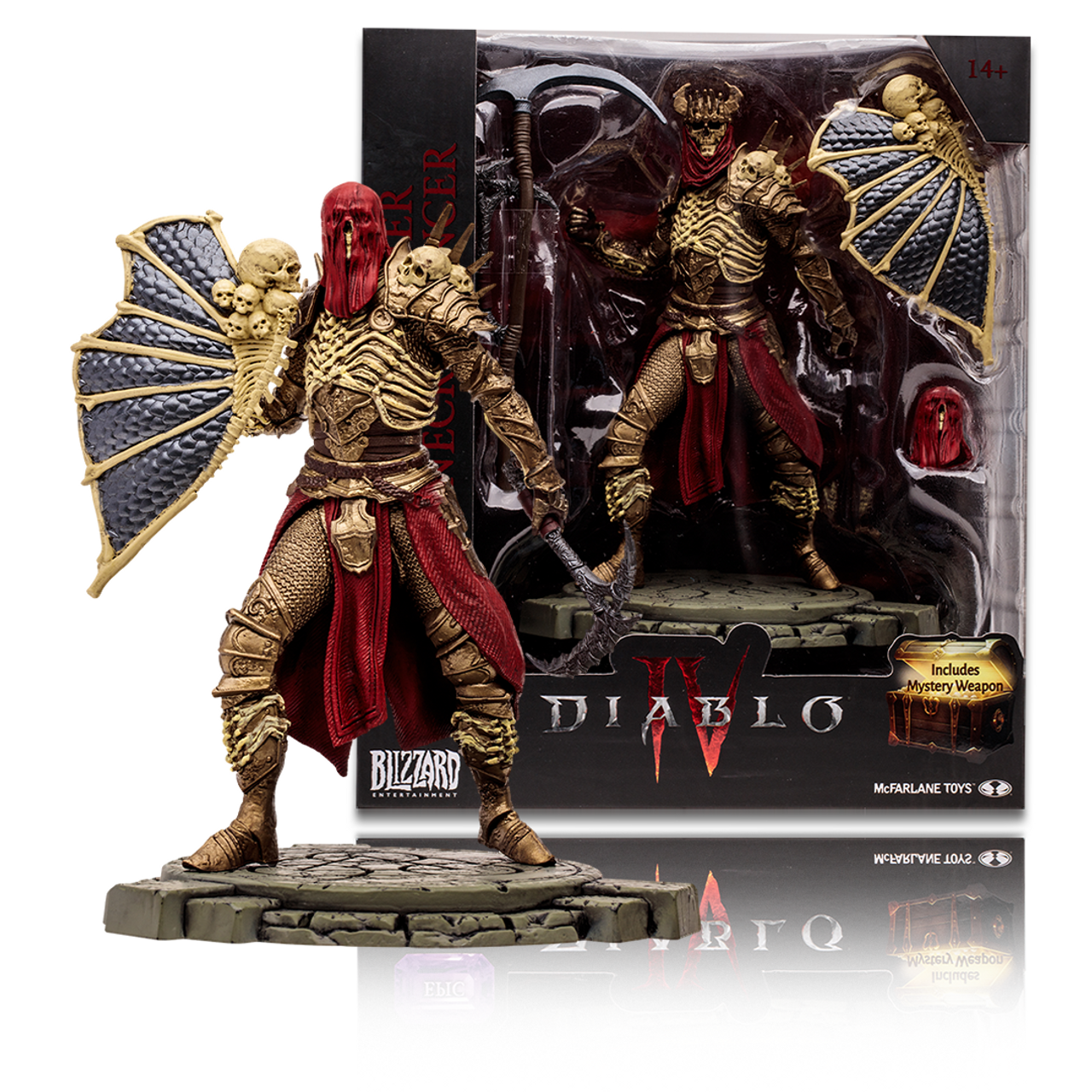 メタルフィギュア Necromancer's Throne of Bone Summoner Necromancer: Epic (Diablo IV) 1:12 Posed Figure