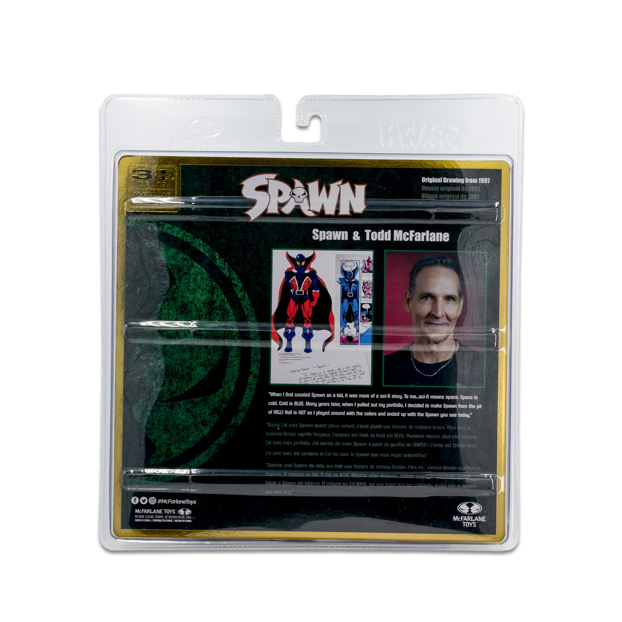 McFarlane Toys - Spawn & Todd McFarlane 7in Action Figure 2pk, 30° Anniversario - Set Da Collezione Con Accessori
