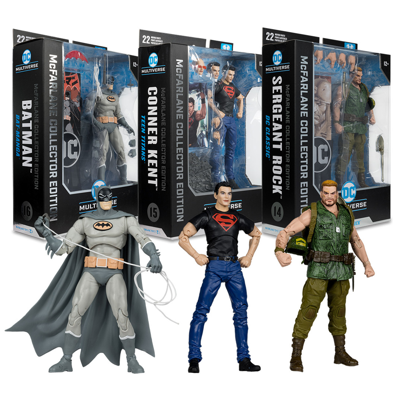 Conner Kent (Teen Titans)/Batman (Bat-Manga)/Sergeant Rock (DC Classic)  McFarlane Collector Edition Bundle (3) 7