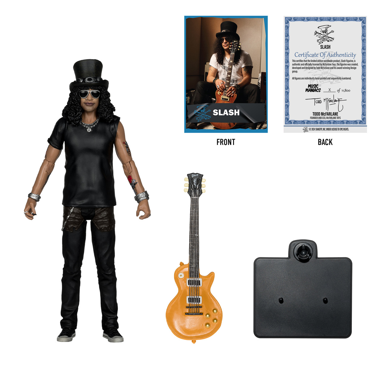 マクファーレントイズ　スラッシュ　デラックス　フィギュア McFarlane Toys Guns N Roses “Slash” Deluxe Box Set New FREE