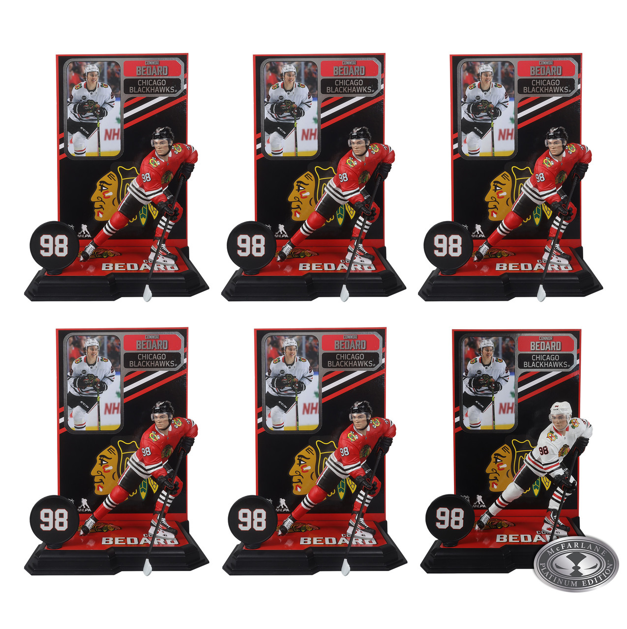 Connor Bedard in New Pose (Chicago Blackhawks) NHL Factory Sealed