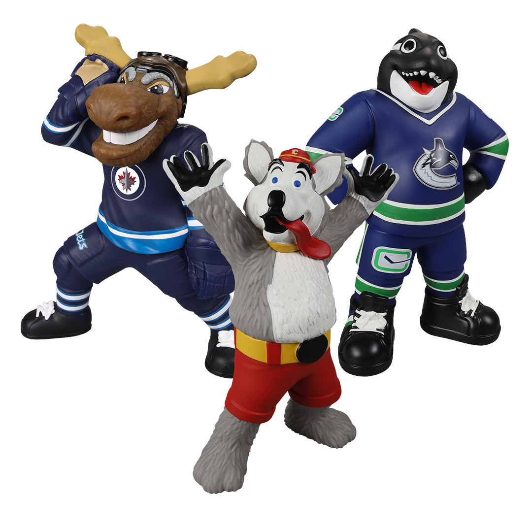 Harvey the Hound/Fin/Moose NHL Mascot Bundle (3) 8