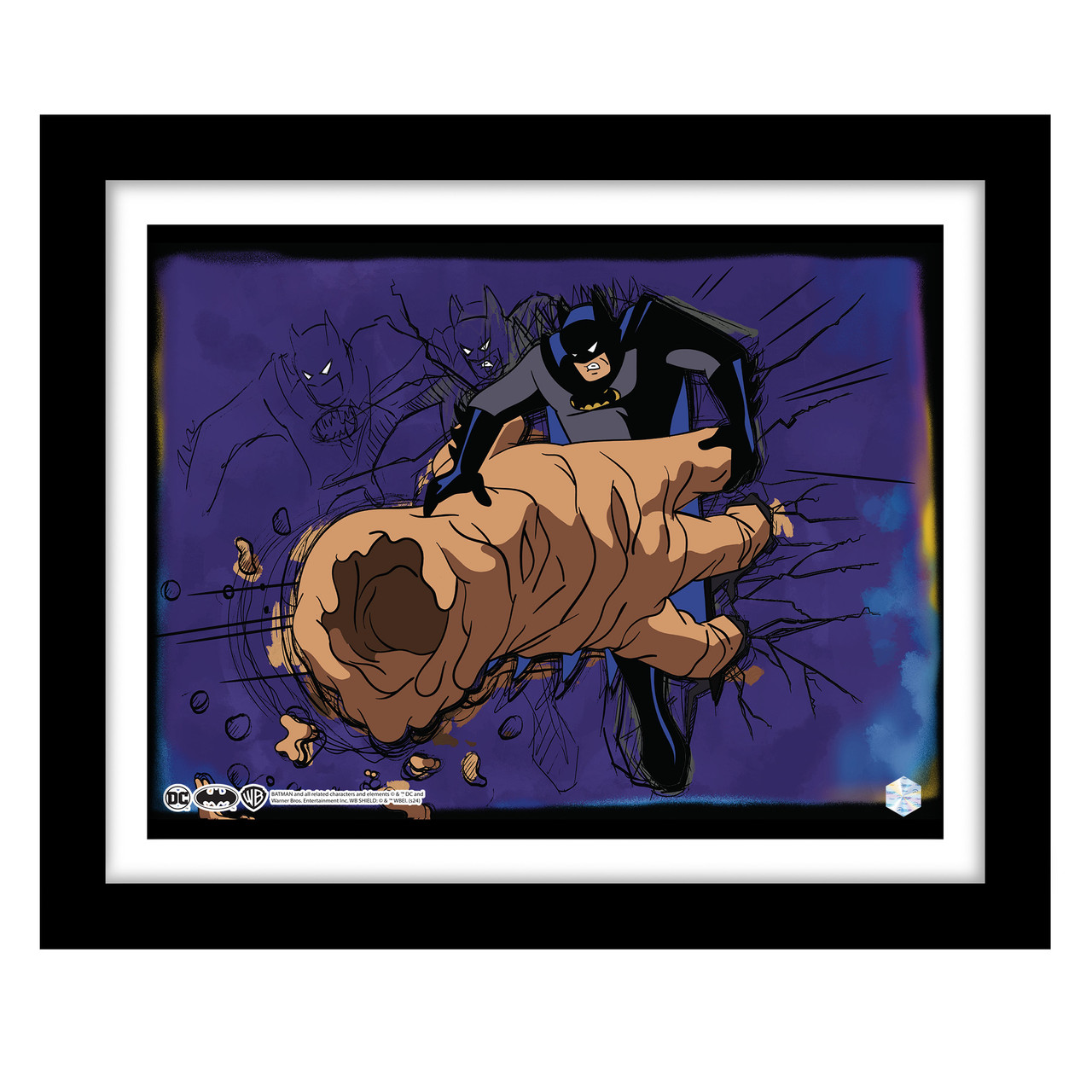 DeAGOSTINI art course 画材 2周目 未使用 Feat of Clay: Part 2 #1104 (Batman Animation Cel Art Scene