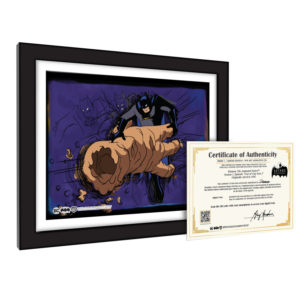 Feat of Clay: Part 2 #1104 (Batman Animation Cel Art Scene