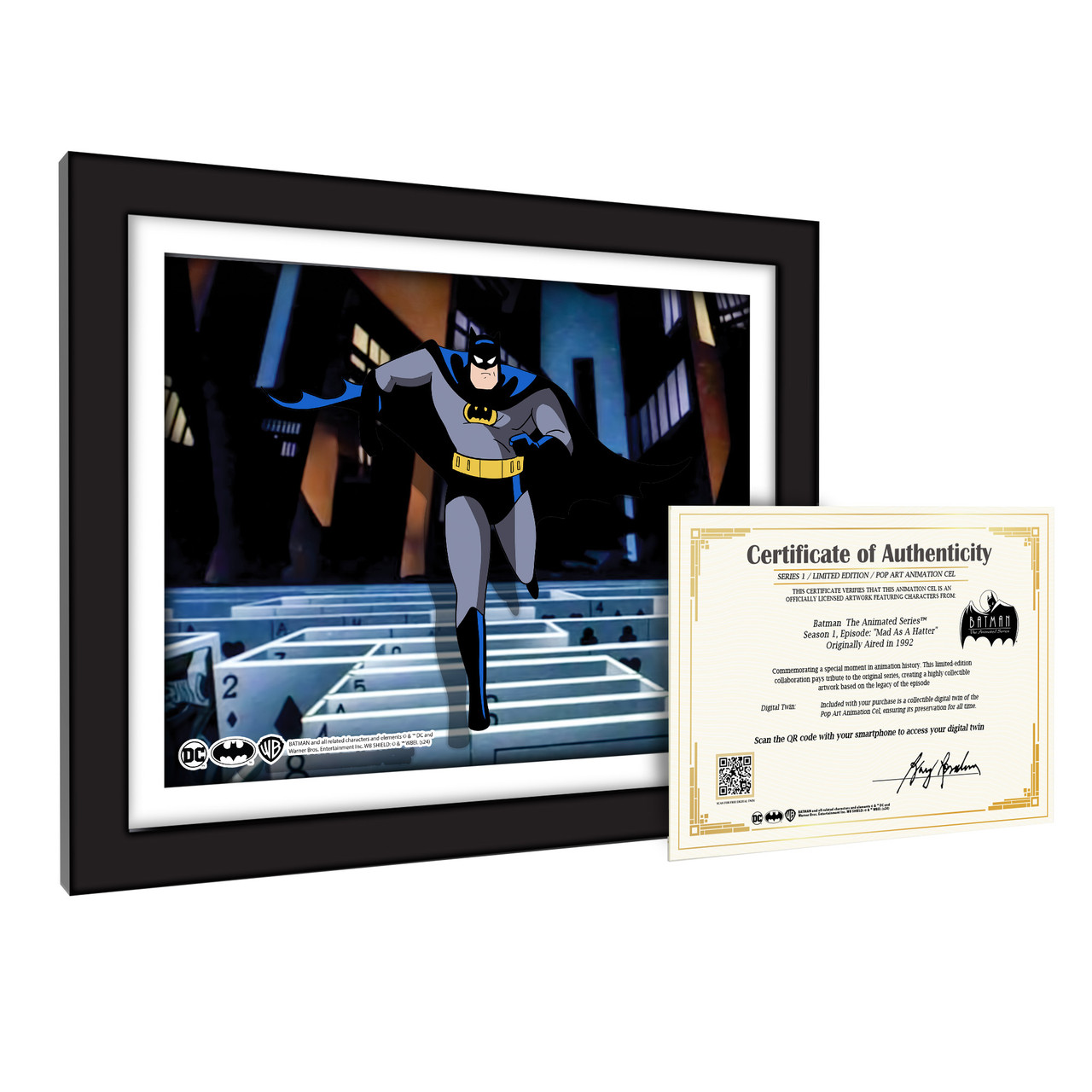 Mad As A Hatter #1012 (Batman Animation Cel Art Scene) - McFarlane