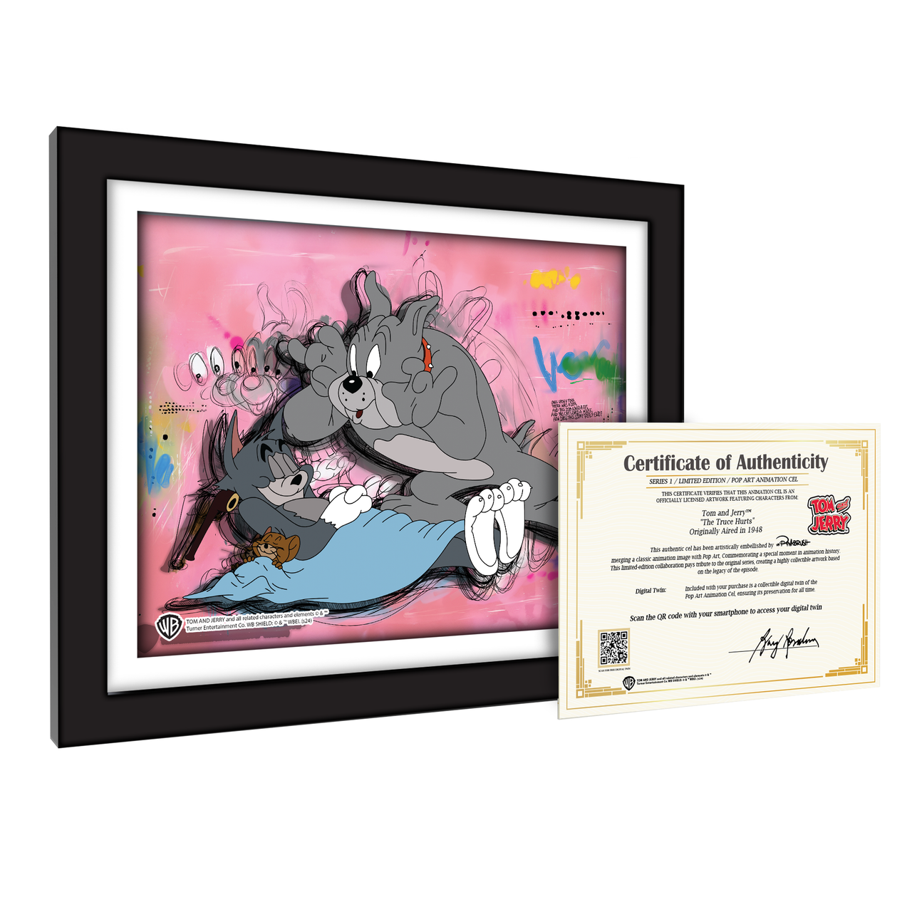 The Truce Hurts #1101 (Tom and Jerry Animation Cel Art Scene