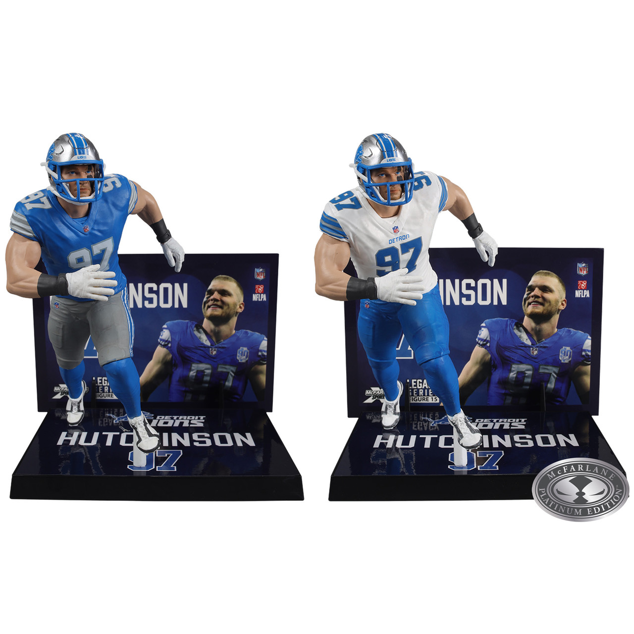NFL フィギュア Aidan Hutchinson (Detroit Lions) NFL Bundle (2) Regular and