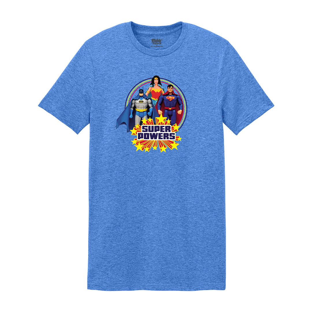 DC tシャツ　macra s size McFarlane Toys Retro Logo in Vintage Blue Exclusive T-Shirts