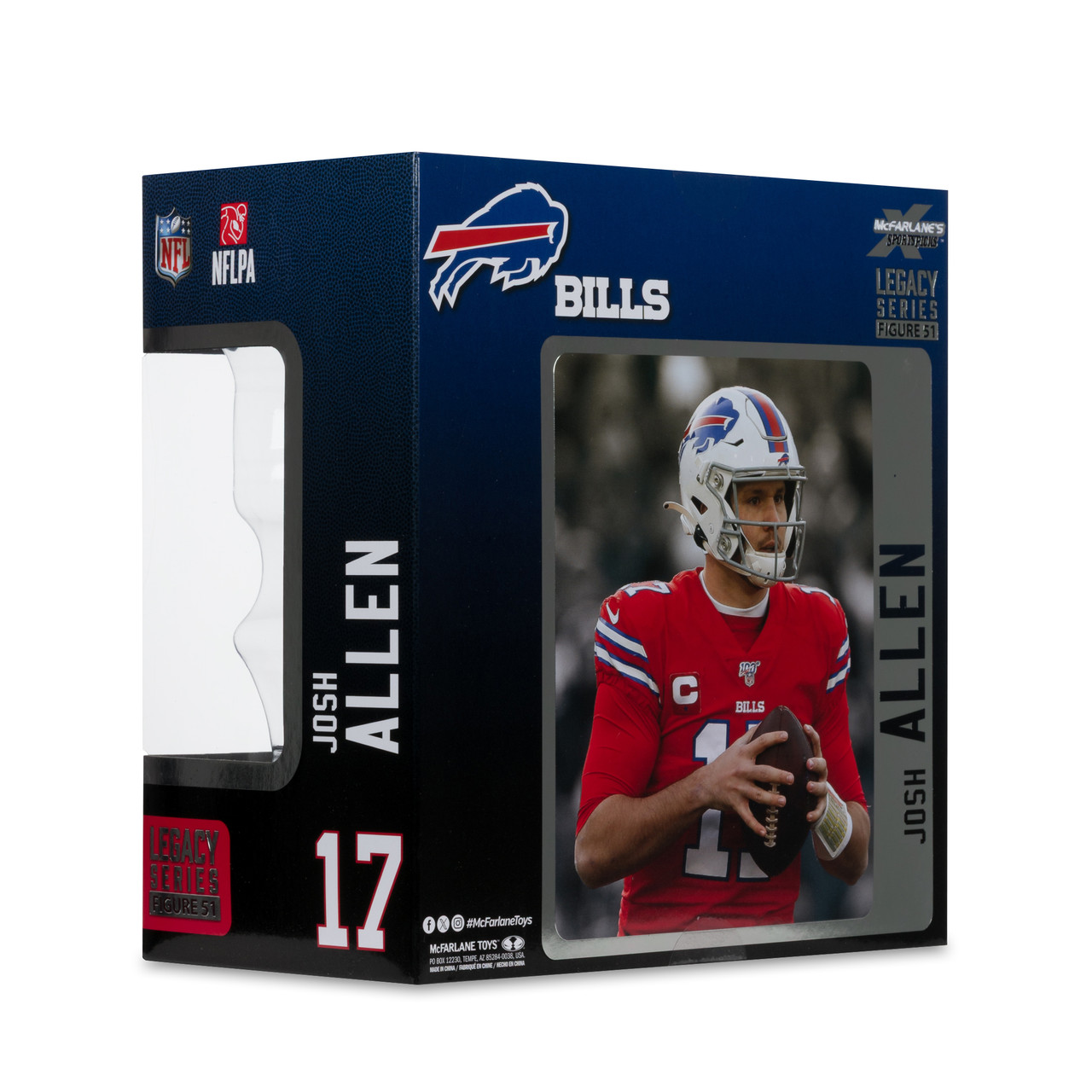 Josh Allen w/Red Color Rush Jersey (Buffalo Bills) NFL 7
