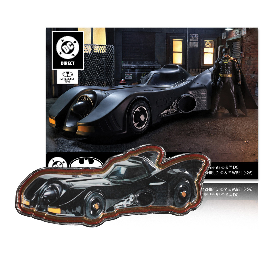 Batmobile (1989) McFarlane Toys Vehicle DC Cover Series 3D Metal