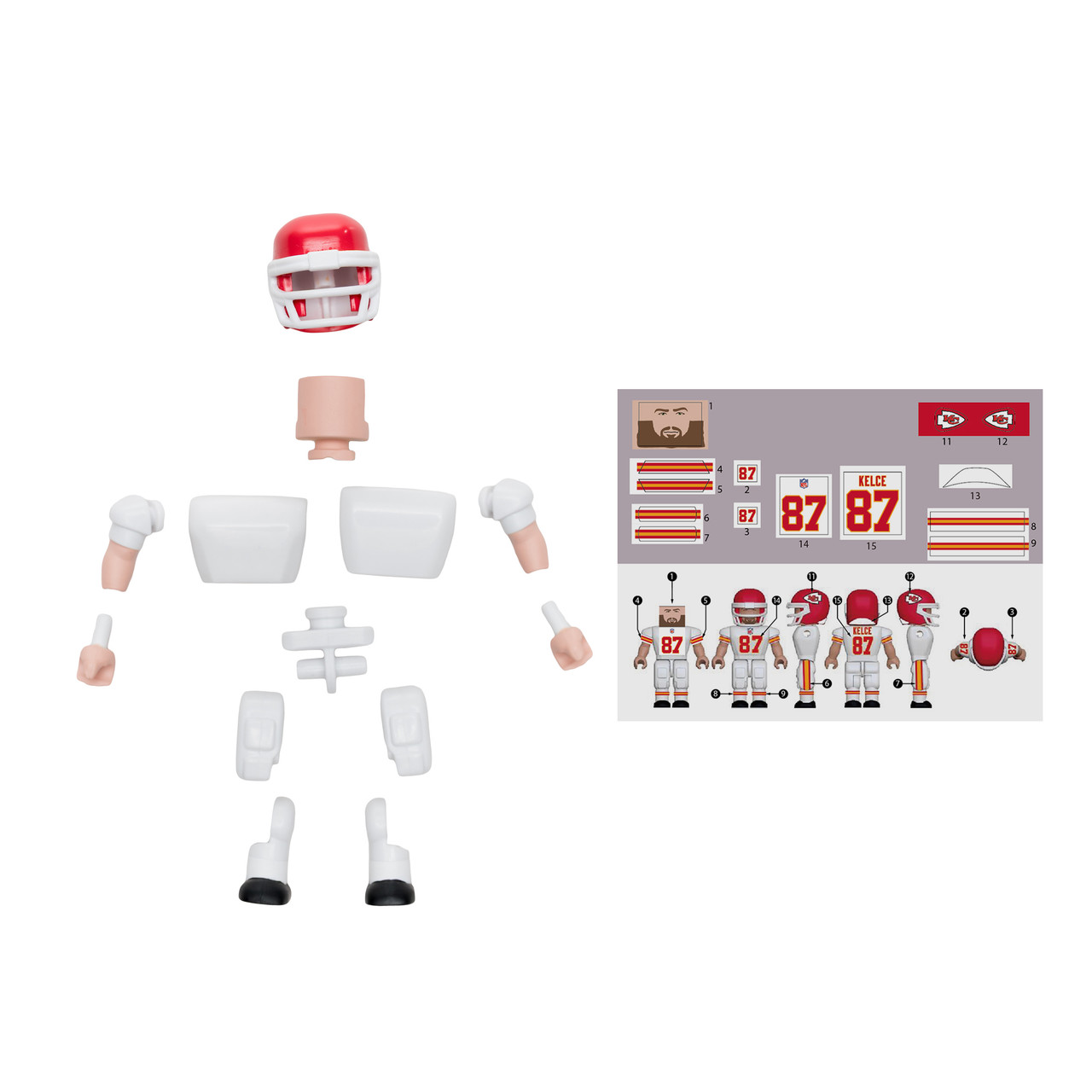 Travis Kelce (Kansas City Chiefs) Construct-a-Figure - McFarlane