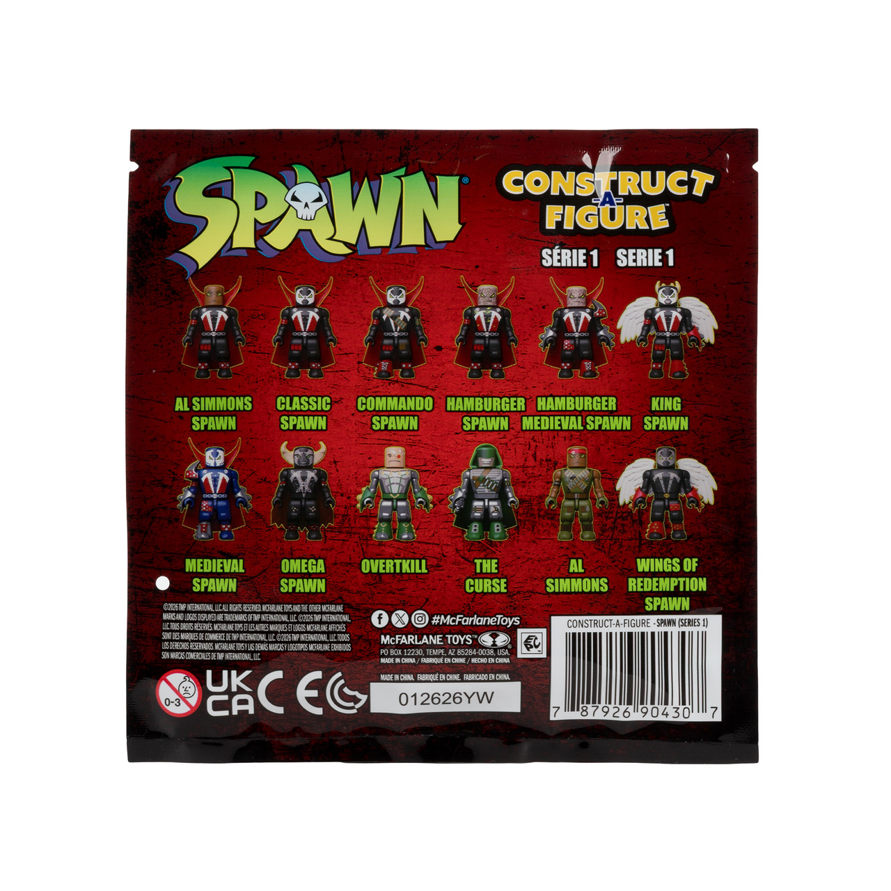 SPAWN 10体セット Spawn (Blind Bags) Spawn Construct-a-Figure Series 1 (PRE-ORDER