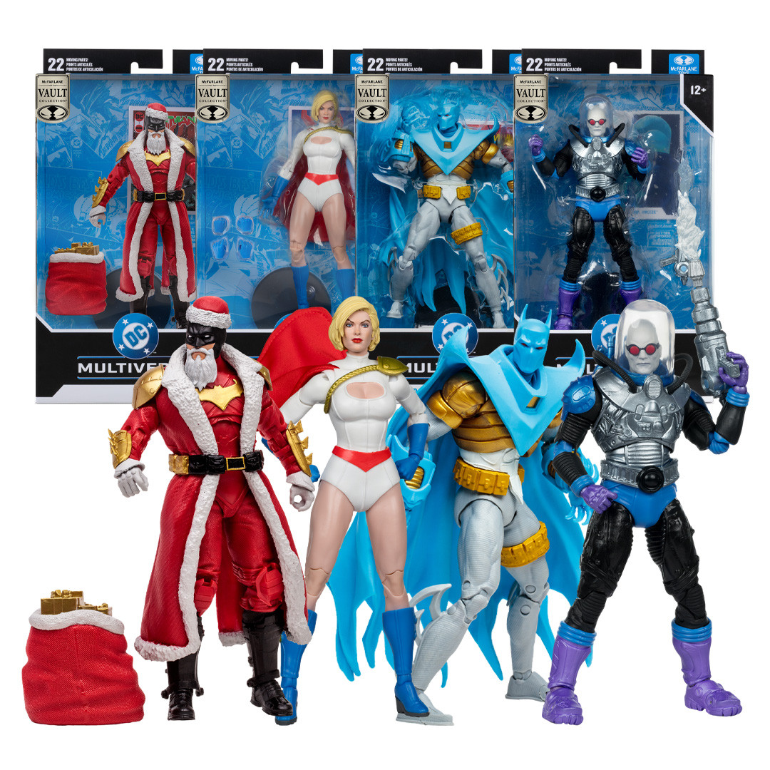 Mr. Freeze/Azrael Batman (Batman Armor)/Power Girl/Batman (Red