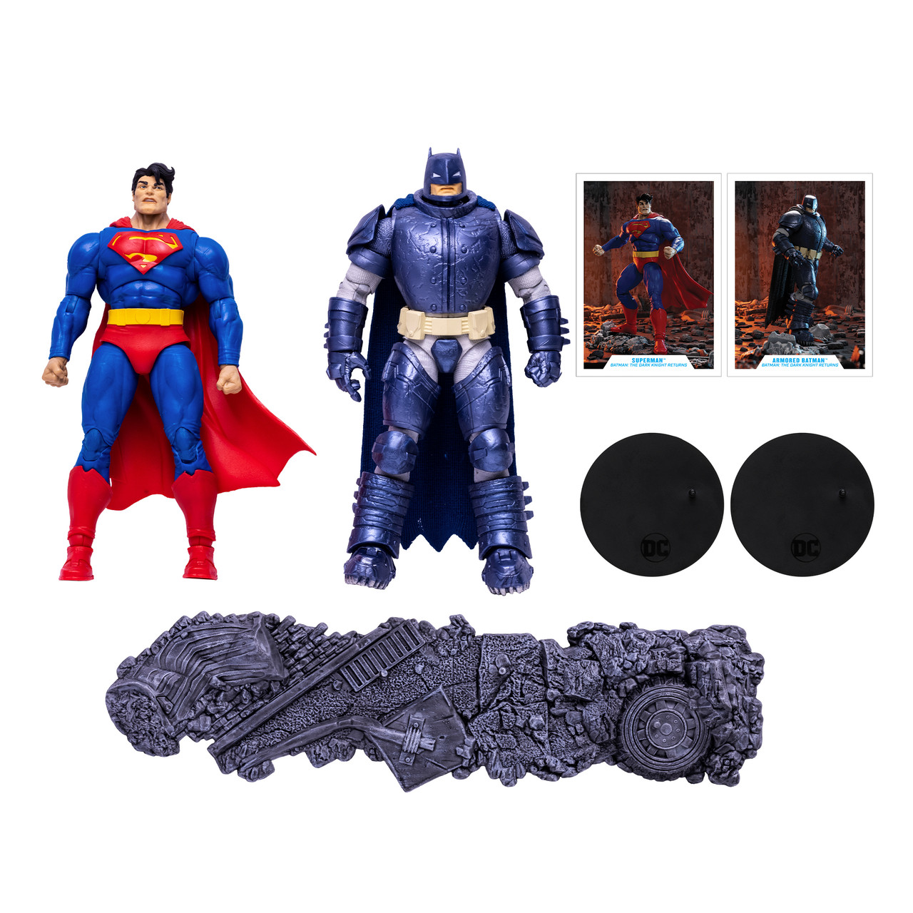 cijfer bezorgdheid Gloed Superman vs Armored Batman (The Dark Knight Returns) 7" Figures 2-Pack  (PRE-ORDER ships March) - McFarlane Toys Store