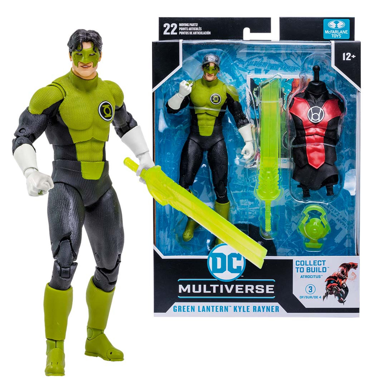 Green Lantern Kyle Rayner (Blackest Night) 7" Build-A-Figure - McFarlane  Toys Store