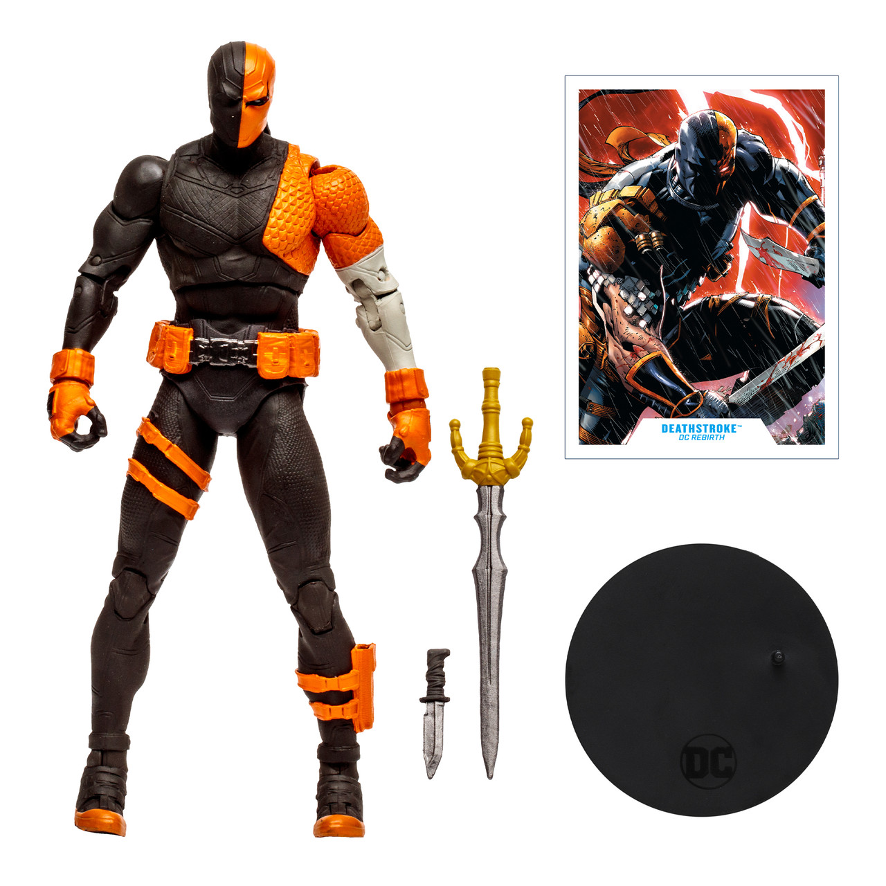 アメコミ・英語　７巻セット　デスストローク　DEATHSTROKE DC Page Punchers DC Rebirth Deathstroke 7-inch Action Figure