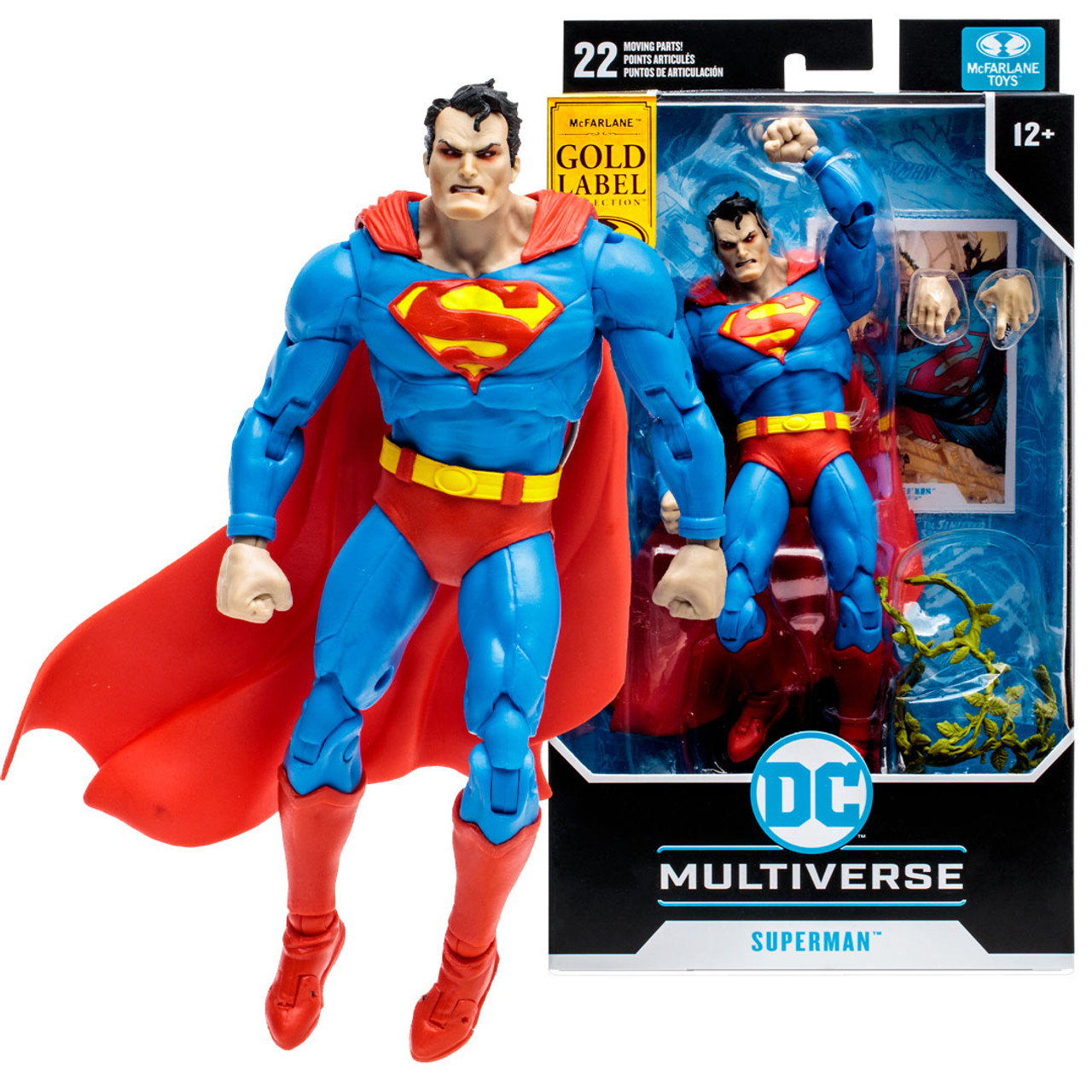 Hush: Superman w/Angry Laser Eyes Gold Label (DC Multiverse) McFarlane Toy  Store Exclusive 7