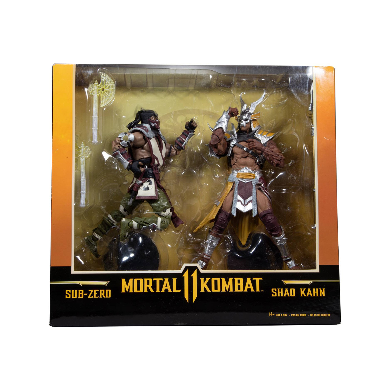 Sub-Zero vs. Shao Kahn (Mortal Kombat) 2-Pack 7 Figures