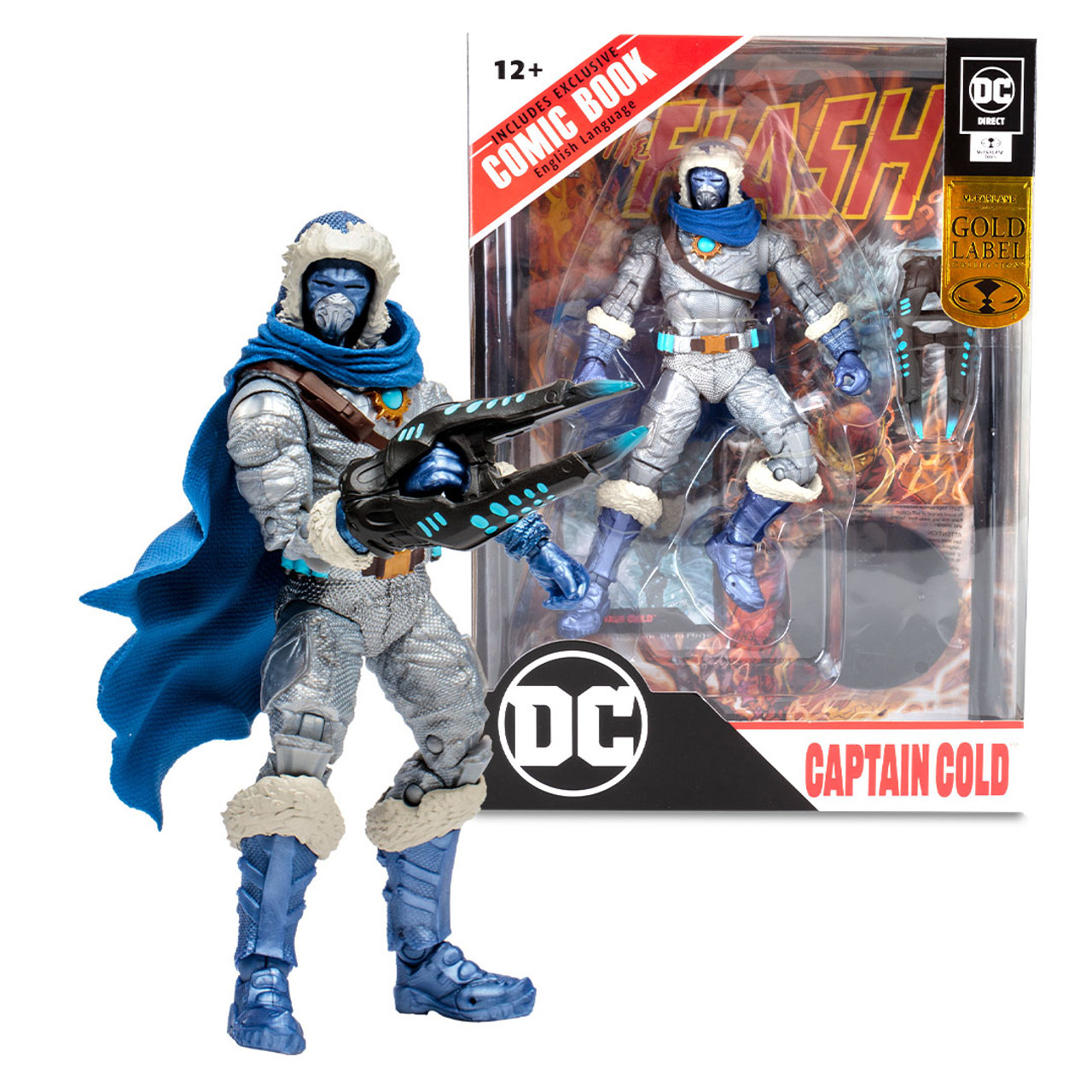 apologize manipulate Skilled Captain Cold w/The Flash Comic (DC Page Punchers) 7" Gold Label Figure  McFarlane Toys Store Exclusive - McFarlane Toys Store