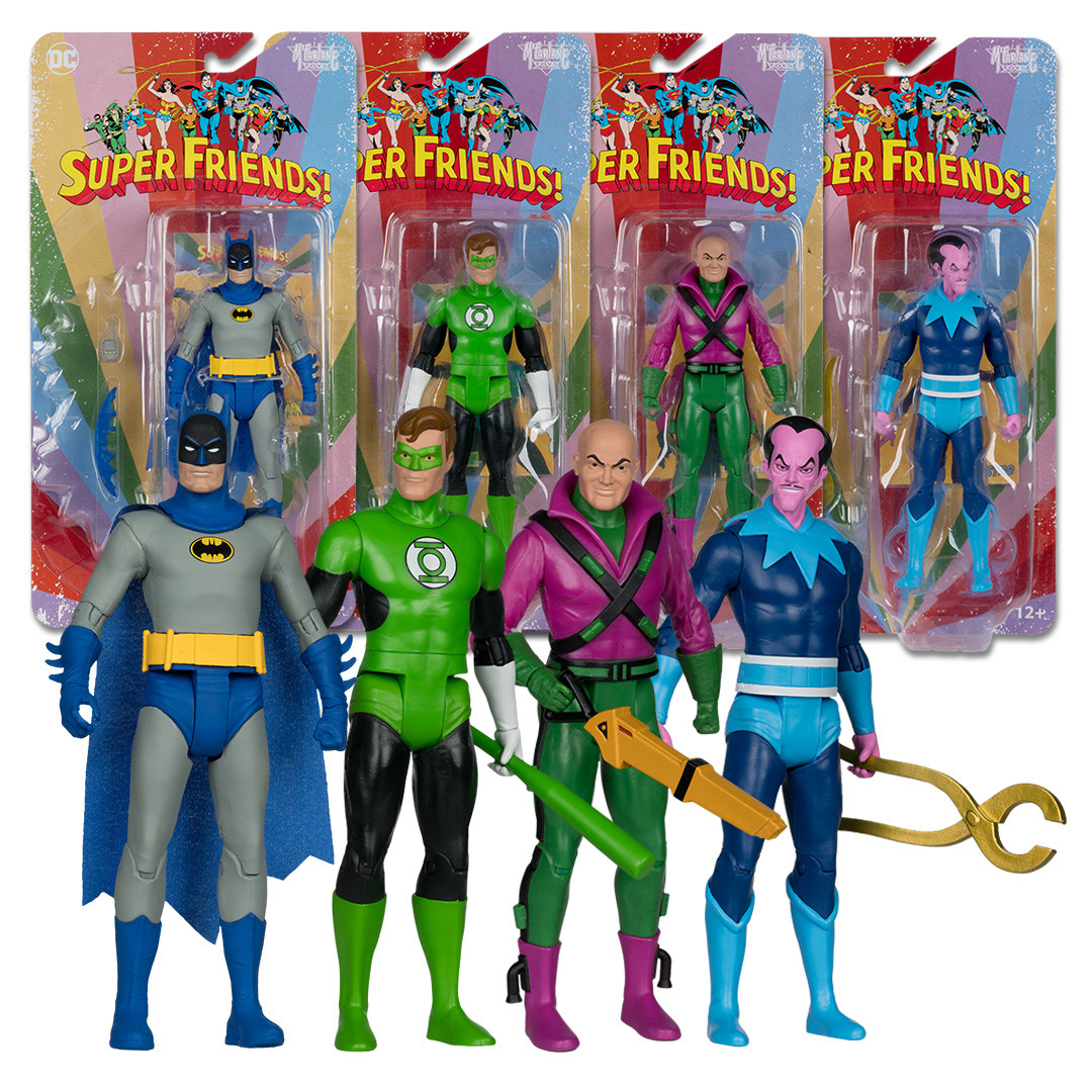 McFarlane Toys - Action Figure DC Retro Toyman 6 Pollici - Super Friends - Con Accessori E Biglietto