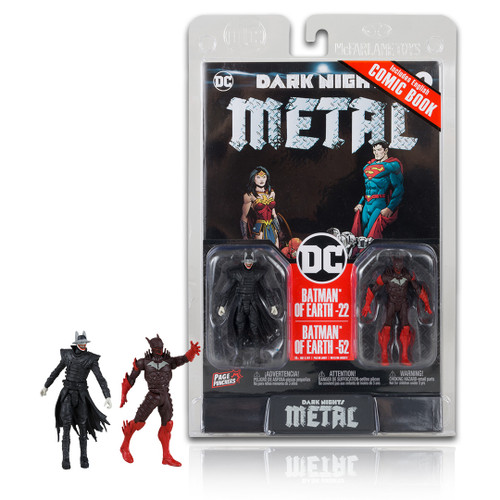 Batman Who Laughs & Red Death w/Comic (Page Punchers) 3" 2-Pack