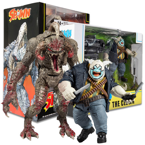 The Clown Deluxe Set & The Violator Bloody Variant Mega figure (Spawn) Bundle (2) Figures