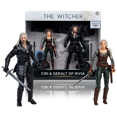 Ciri & Geralt of Rivia (The Witcher - Netflix S3) 2-Pack 7" Figures