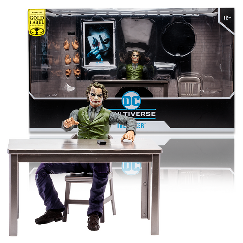 The Joker Interrogation Room (The Dark Knight) Gold Label 7" Figure McFarlane Toys Store Exclusive (PRE-ORDER ships October)