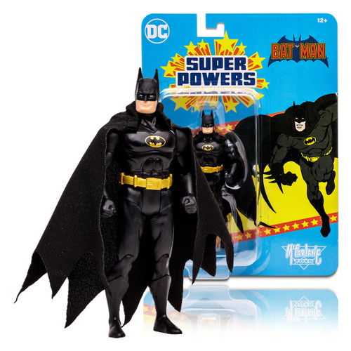 Batman w/Black Suit (DC Super Powers) 4.5" Figure (PRE-ORDER ships October)