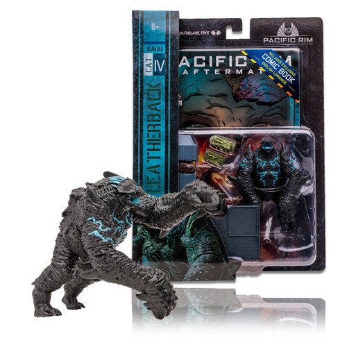 Leatherback (Pacific Rim: Jaeger) 4" Figure Playset w/ Comic