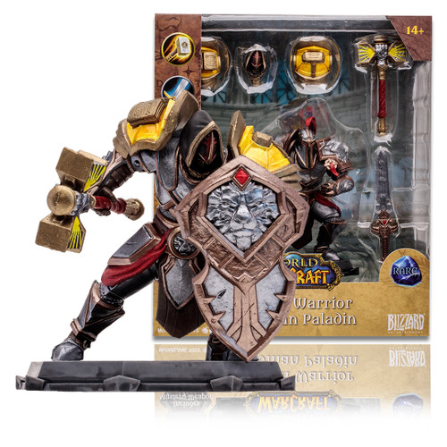 Human Warrior/Paladin: Rare  (World of Warcraft) 1:12 Scale Posed Figure