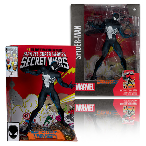 Spider-Man (Marvel Super Heroes Secret Wars #8) 1:6th Scale Collectible Figure w/Scene & Comic