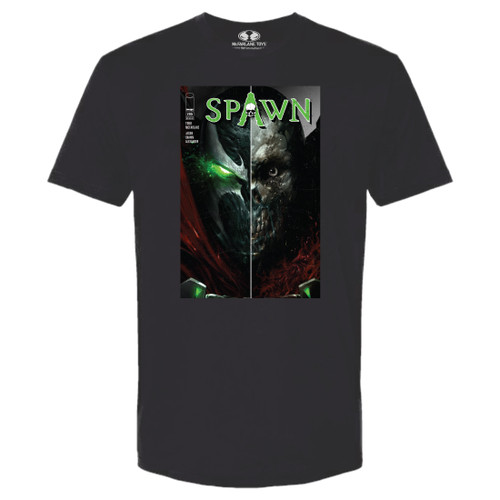 Bleeding Spawn ミニオン バンT Spawn #1 Halftone Comic T-Shirt Black MTS Exclusive - McFarlane