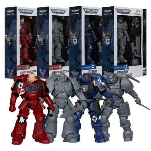 Warhammer 40,000 スペースマリーンズ フィギュアセット WARHAMMER40,000」，スペースマリーンのアクションフィギュアが