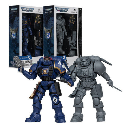 Lieutenant in Phobos Armor: Ultramarines with Artist Proof (Warhammer 40000) Bundle (2) 7"Figures (PRE-ORDER ships August)